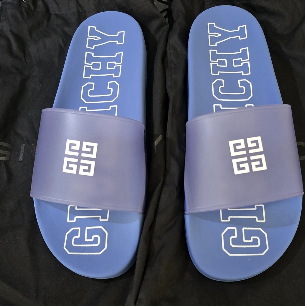 Men Givenchy Denim  Blue Slides 43
